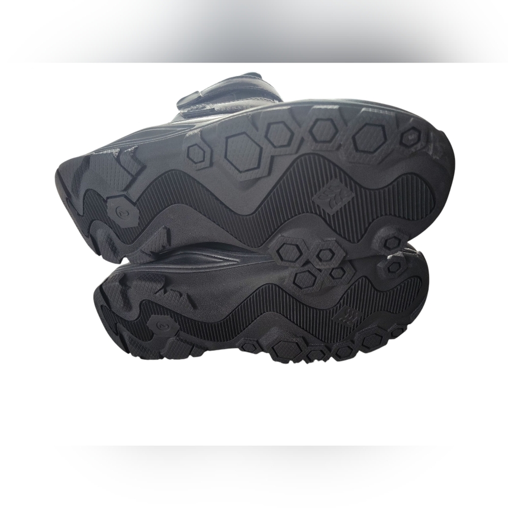 All In Motion Kids Waterproof Black Winter Boots--Size 2 - Picture 3 of 6